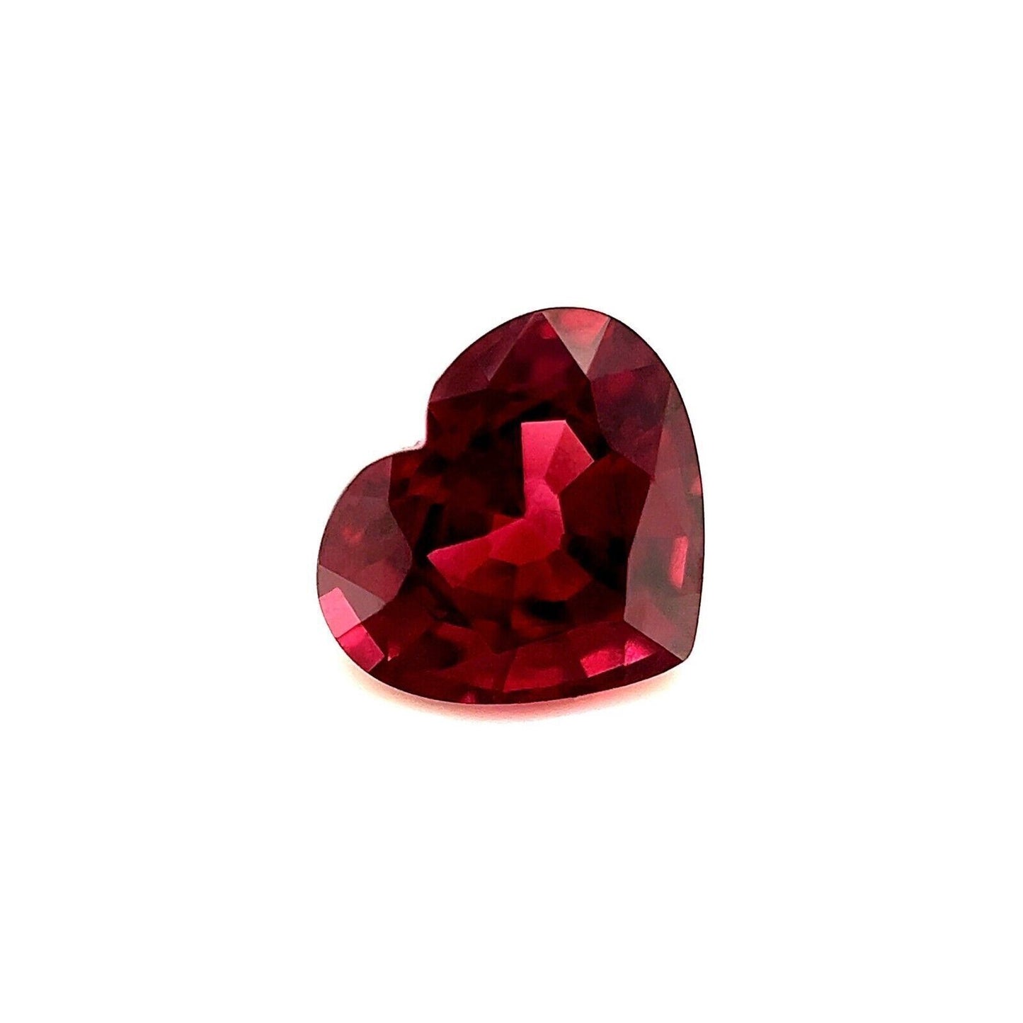 Fine 1.90ct  Purplish Pink Rhodolite Garnet Heart Cut Loose Gemstone 7.8x6.7mm