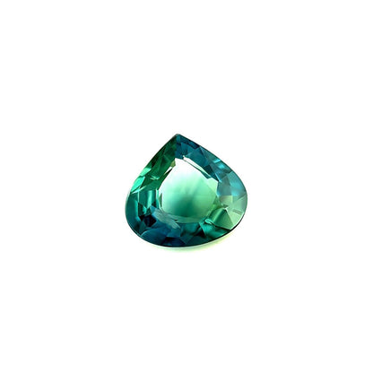 1.30ct Australian Green Blue Teal Sapphire Pear Teardrop Cut Loose Gem 7.4x6.8mm