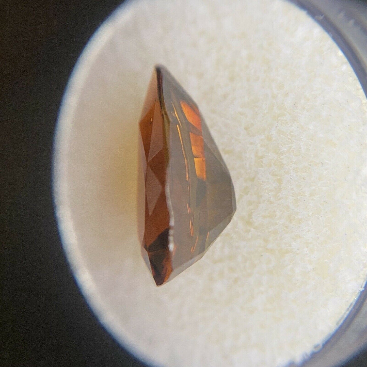 NATURAL 5.51ct Deep Orange Tourmaline Pear Teardrop Cut Loose Gem 15x10.5mm