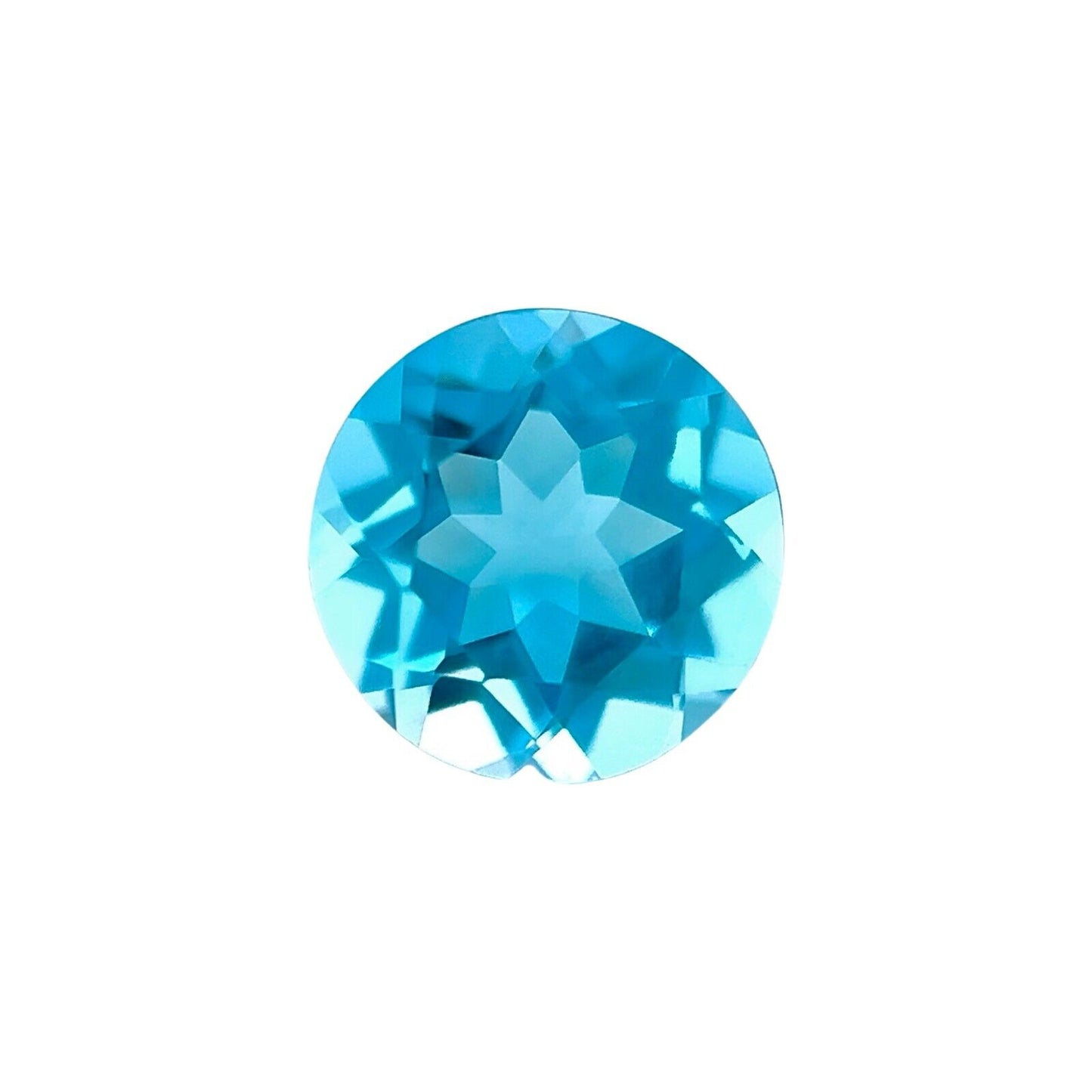 NATURAL 8mm Vivid Swiss Blue Round Cut Topaz Calibrated Gem Jewellery Supply