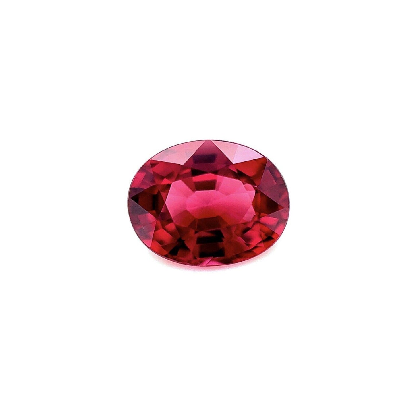 FINE 1.56ct Vivid Pink Purple Rhodolite Garnet Oval Cut Loose Gemstone 7.2x5.8mm