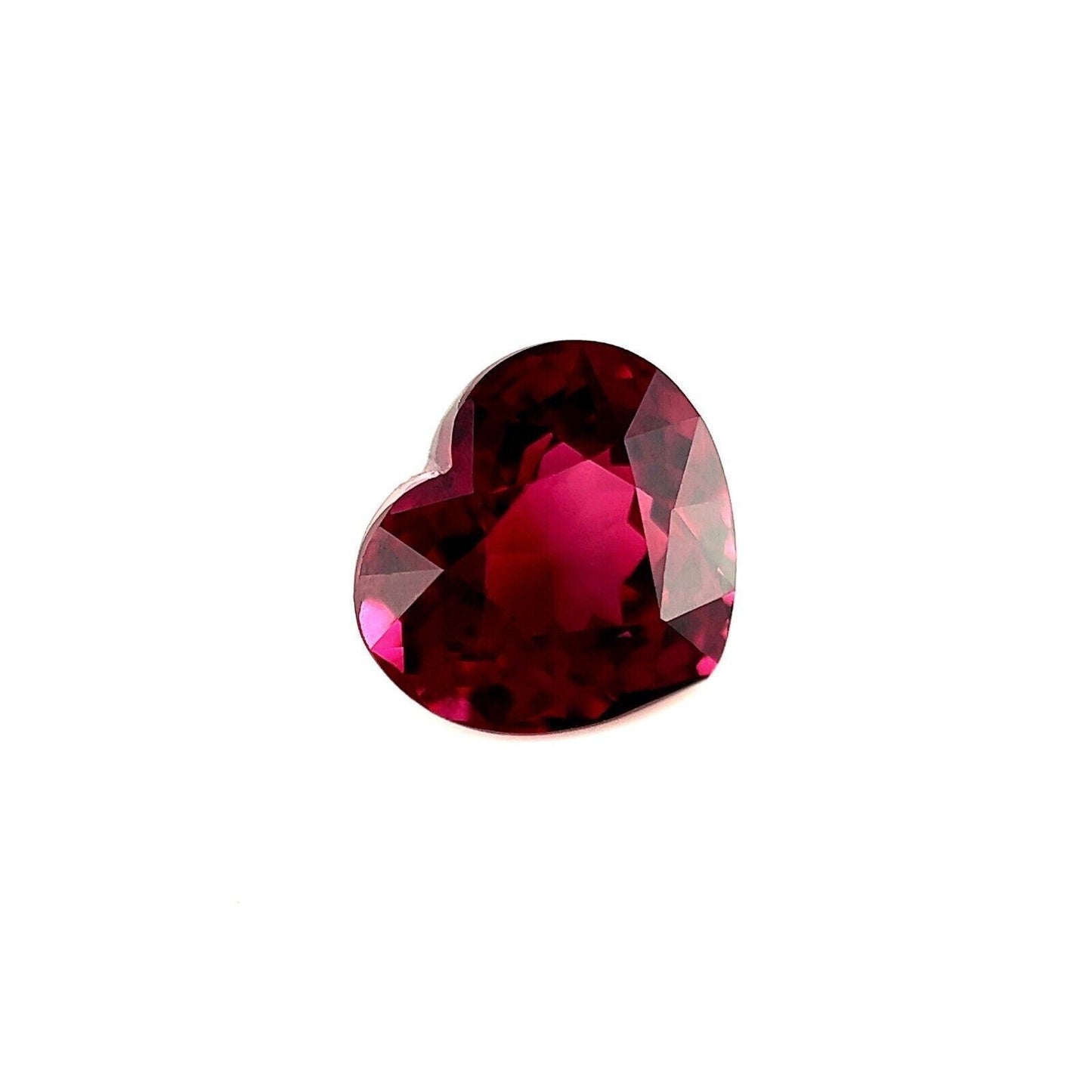 Fine 2.70ct Purplish Pink Rhodolite Garnet Heart Cut Loose Gem 8.4x7.6mm VS