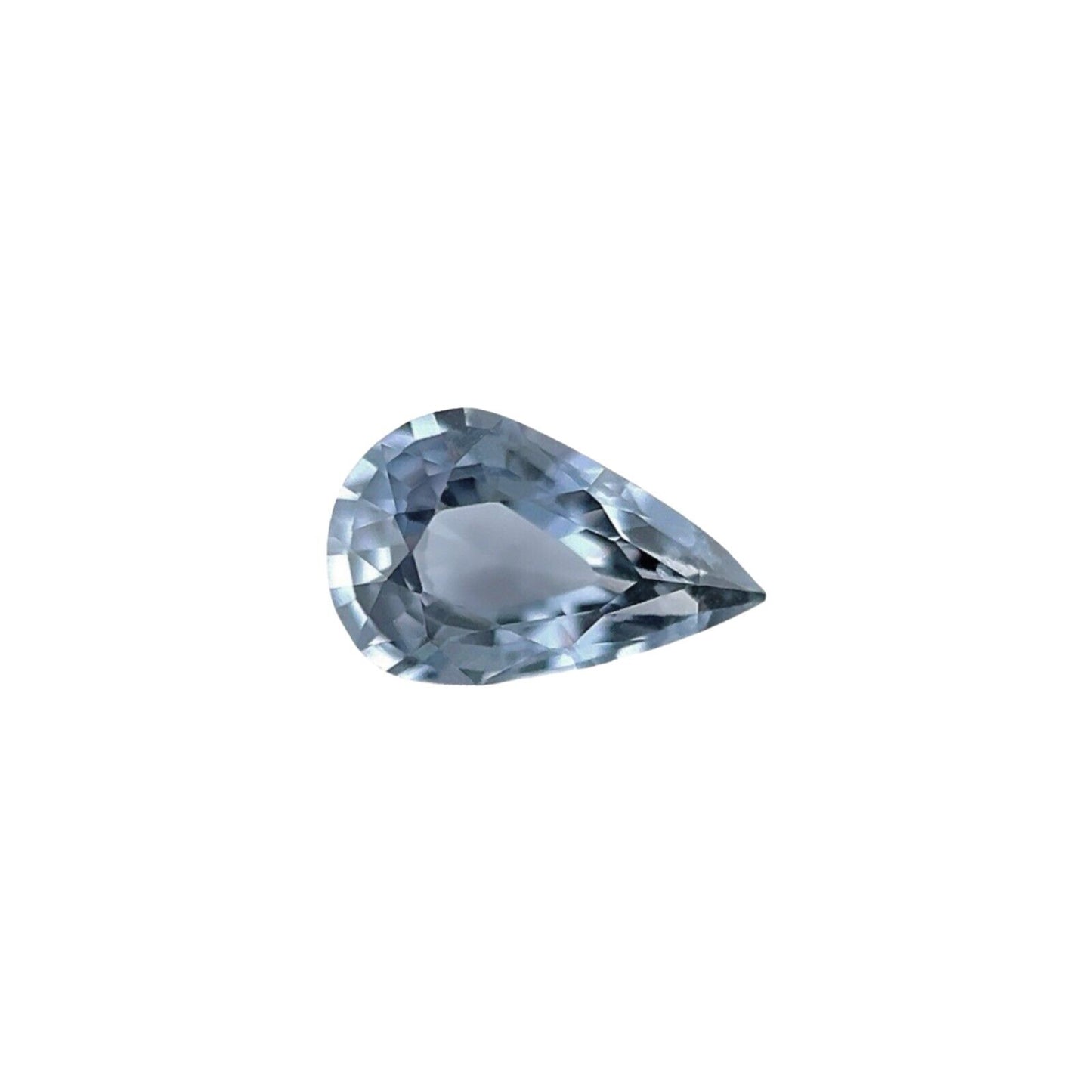 FINE Titanium CEYLON Spinel Grey Purple 0.55ct NATURAL Pear Cut 7x4.5mm Gem VS