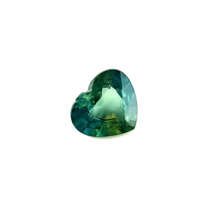 Australian 1.15ct Bi Colour Green Blue Yellow NATURAL Sapphire Heart Cut Gem