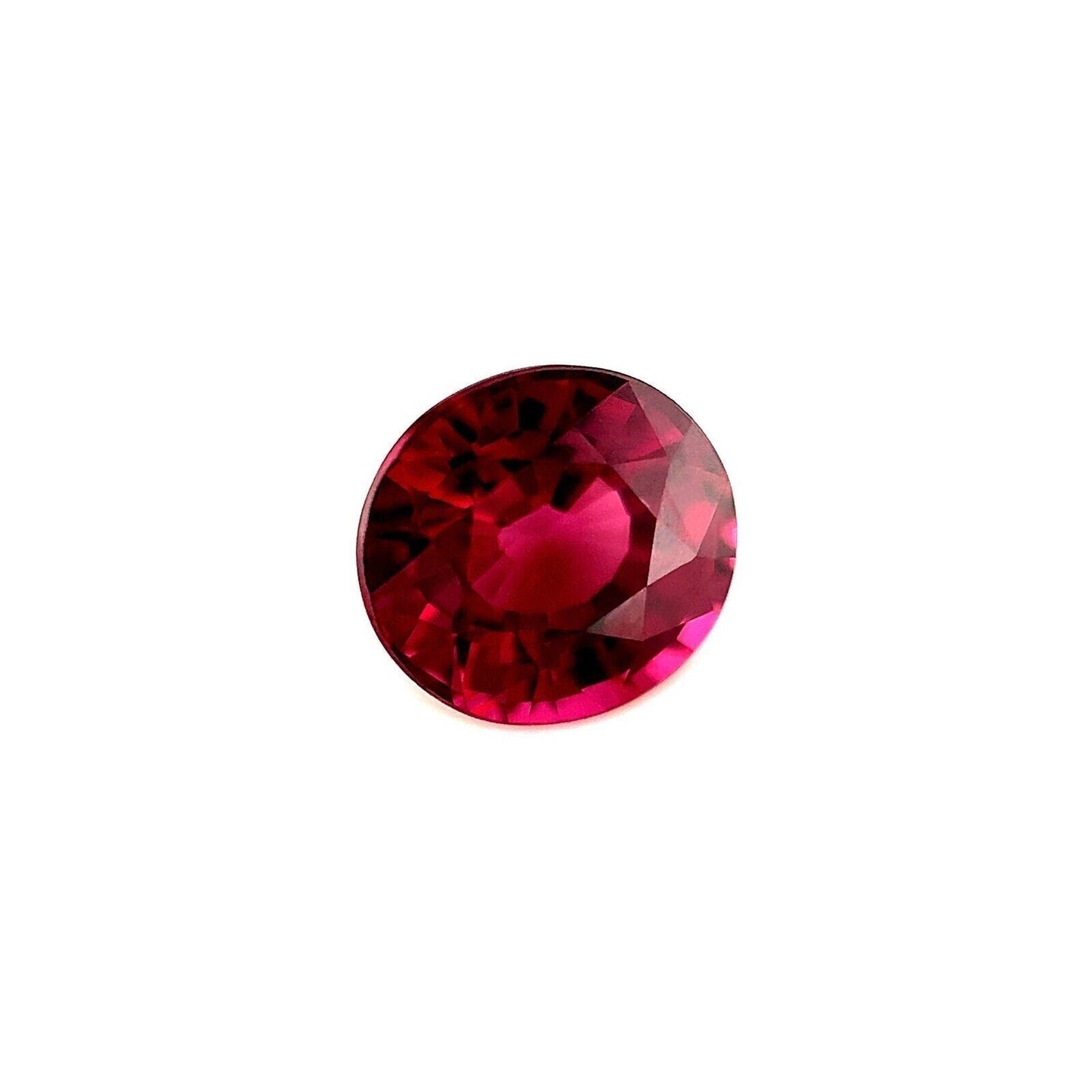 1.89ct Pink Purple NATURAL Rhodolite Garnet Oval Cut Loose Gemstone 7.2x6.6mm VS