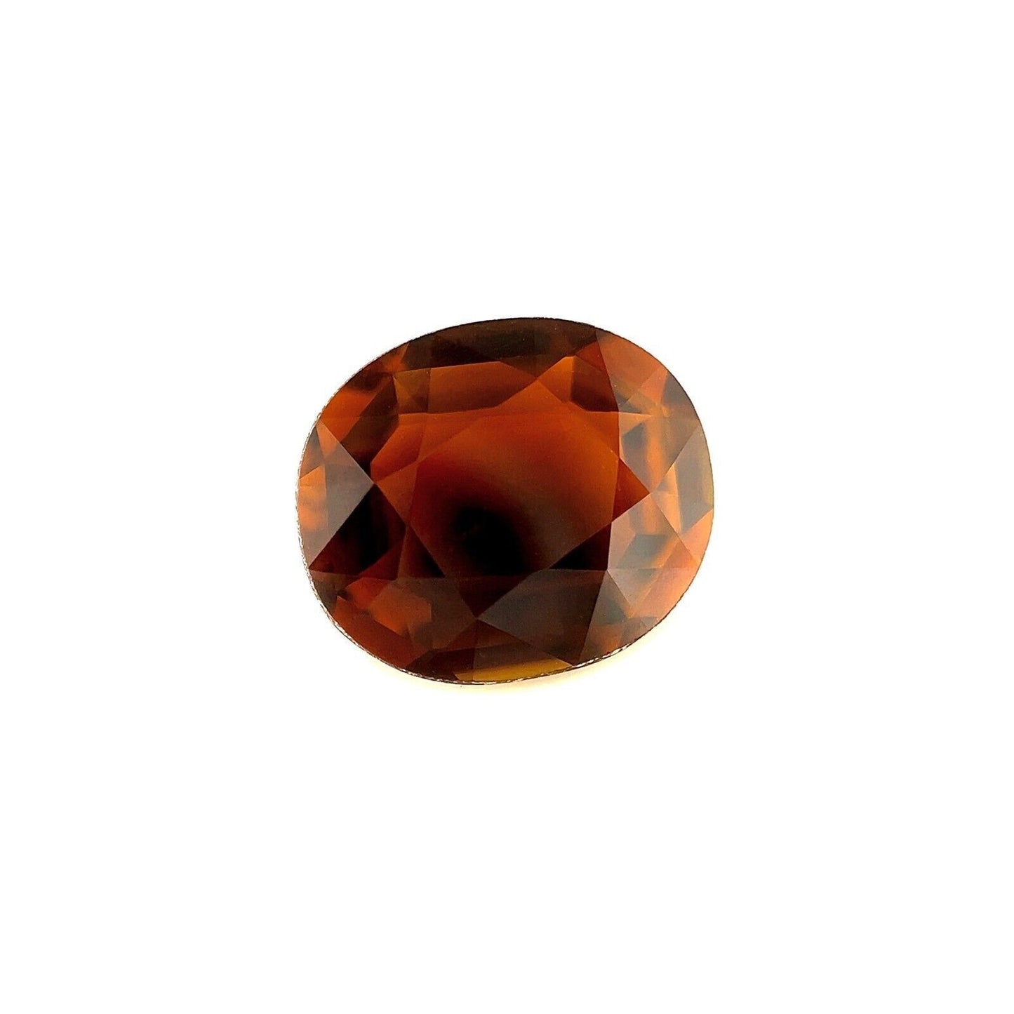 3.87ct Deep Orange Yellow Tourmaline Oval Cut Loose Unique Rare Gem 11.4x9.8mm