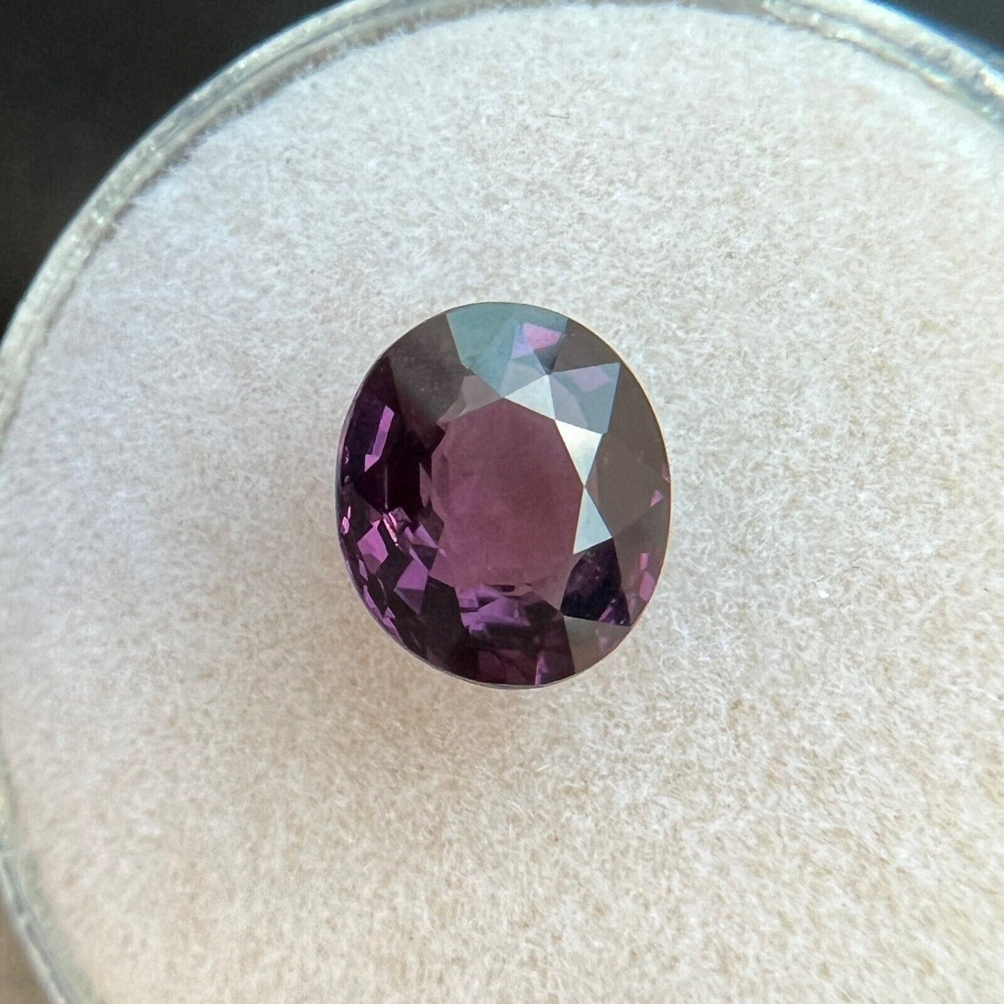 1.91ct FINE Deep Purple Spinel NATURAL Oval Cut 8x7mm Loose RARE Gem VS