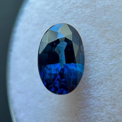 1.56ct CEYLON Sapphire ROYAL Blue Oval Cut NATURAL Gemstone 8x5.3mm VS