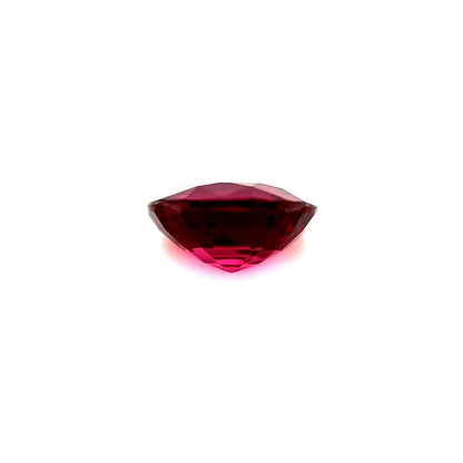 2.02ct Deep Red NATURAL Rhodolite Garnet Oval Cut Loose Gemstone 8.3x7mm VS