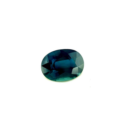 1.03ct NATURAL Vivid Green Blue Sapphire Oval Cut Loose Calibrated Gem 7x5mm VS