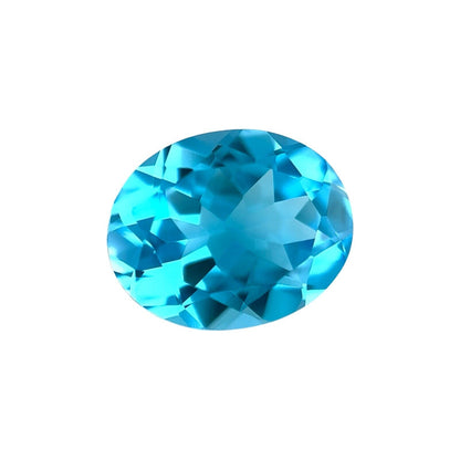 NATURAL Swiss Blue Topaz 10x8mm Oval Cut 2.6-2.8ct Loose Calibrated Gemstone