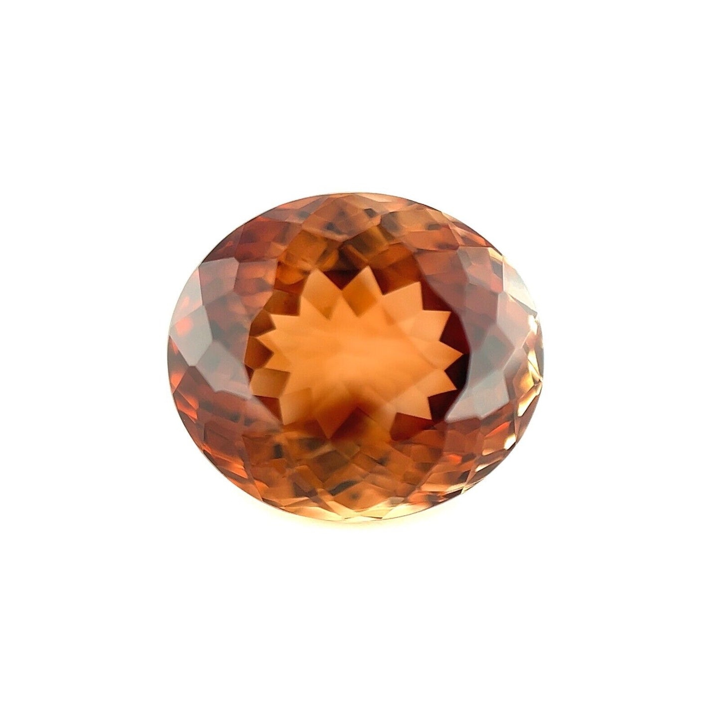 11.62ct NATURAL Champagne Orange Topaz Oval Cut Loose Gemstone 13.2x11.7mm VVS