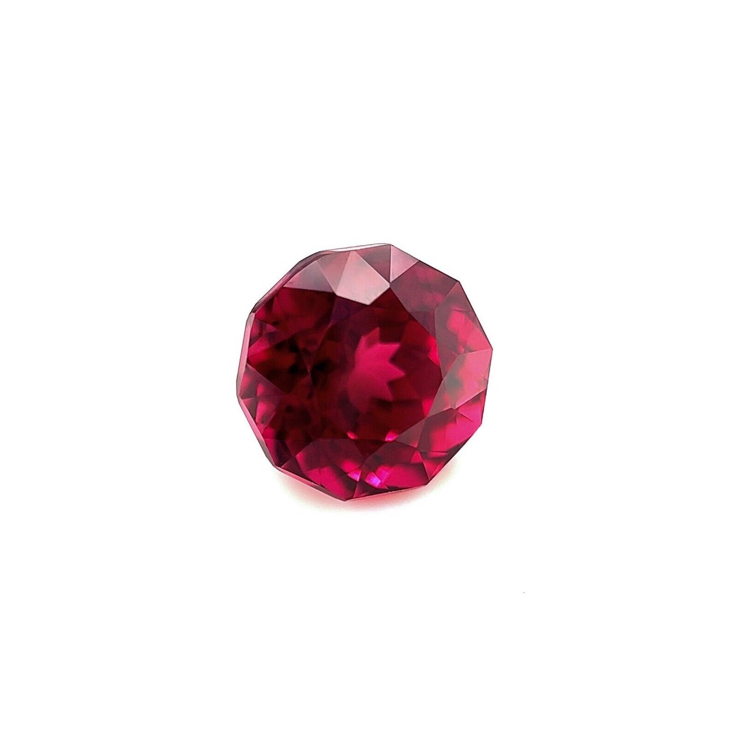 2.51ct Rhodolite Garnet VIVID Pink Purple Fancy Cut Loose Gem 7.2x7mm VVS