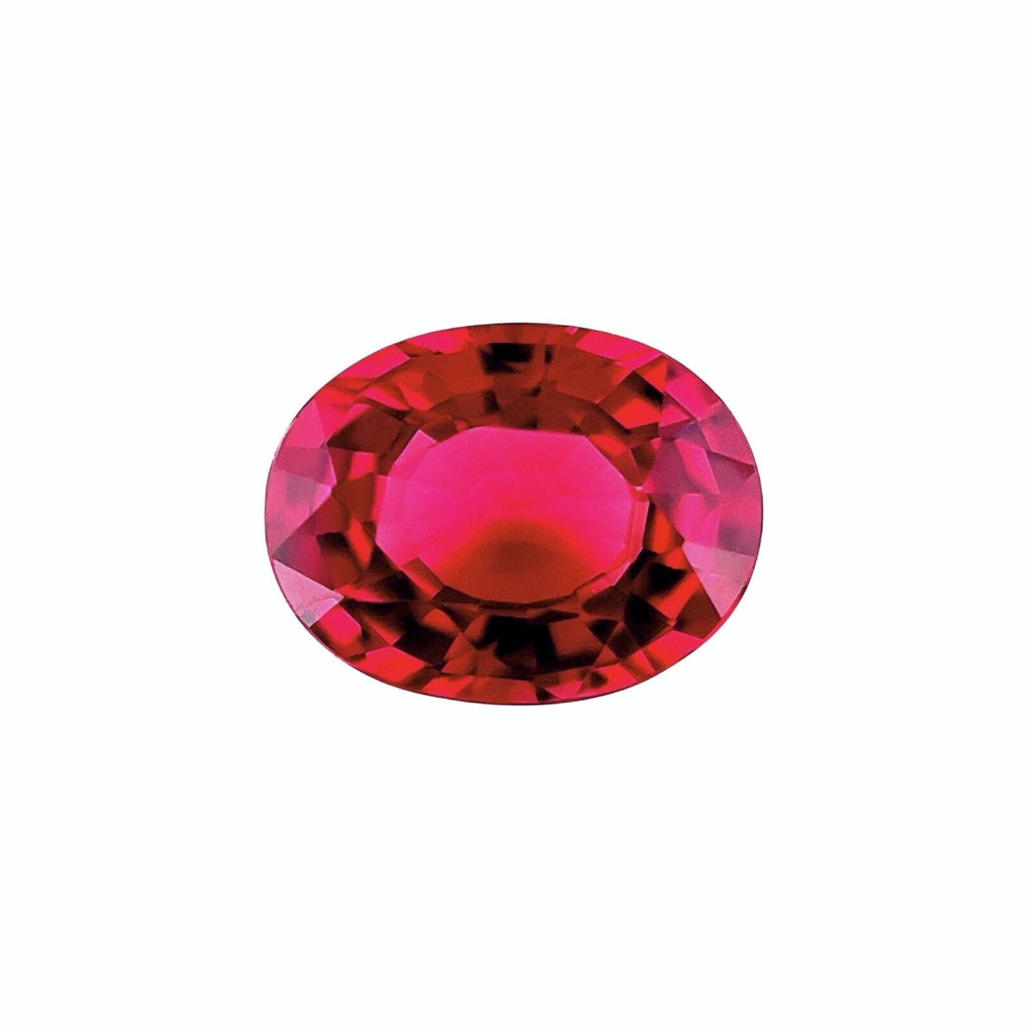 1.37ct Vivid Purple Red NATURAL Rhodolite Garnet Oval Cut Loose Gem 7.7x6mm Vvs