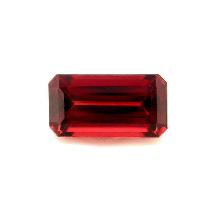 FINE 2.38ct Vivid Purple Red Rhodolite Garnet Emerald Octagon Cut Gem 10x5.3mm