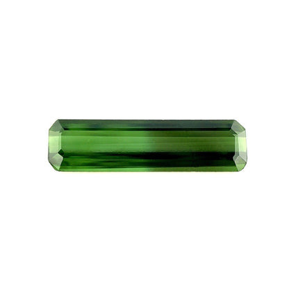 1.42ct NATURAL Bi Colour Green Tourmaline Fancy Scissor Emerald Cut 15x4mm VS