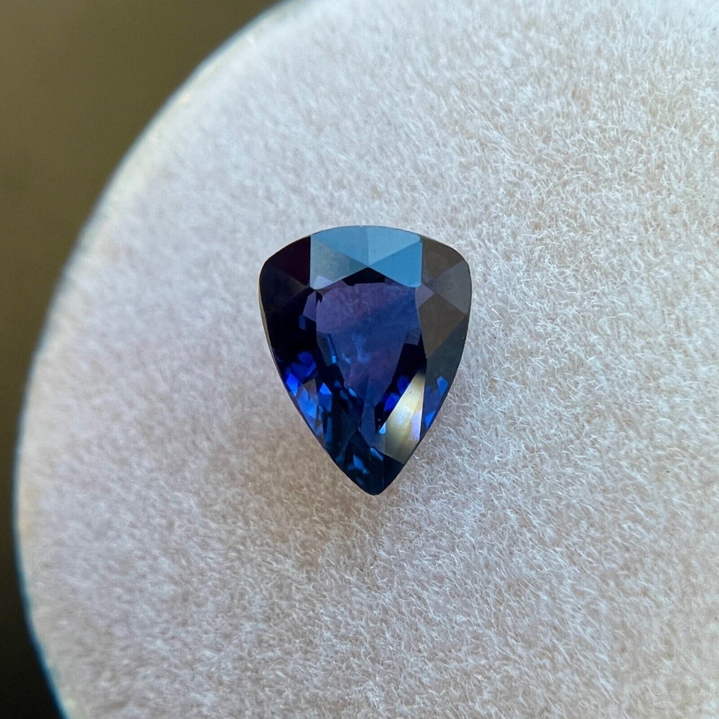 1.04ct Deep Blue GIA CERTIFIED Untreated Sapphire Pear Cut Rare Gem 7.3x5.8mm