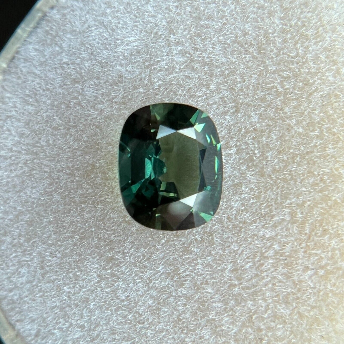 GRA Certified 1.14ct FINE Yellow Green Sapphire Cushion UNTREATED Gem 6.8x5.8mm