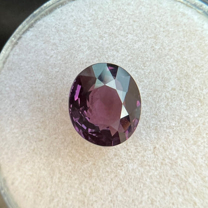 1.91ct FINE Deep Purple Spinel NATURAL Oval Cut 8x7mm Loose RARE Gem VS