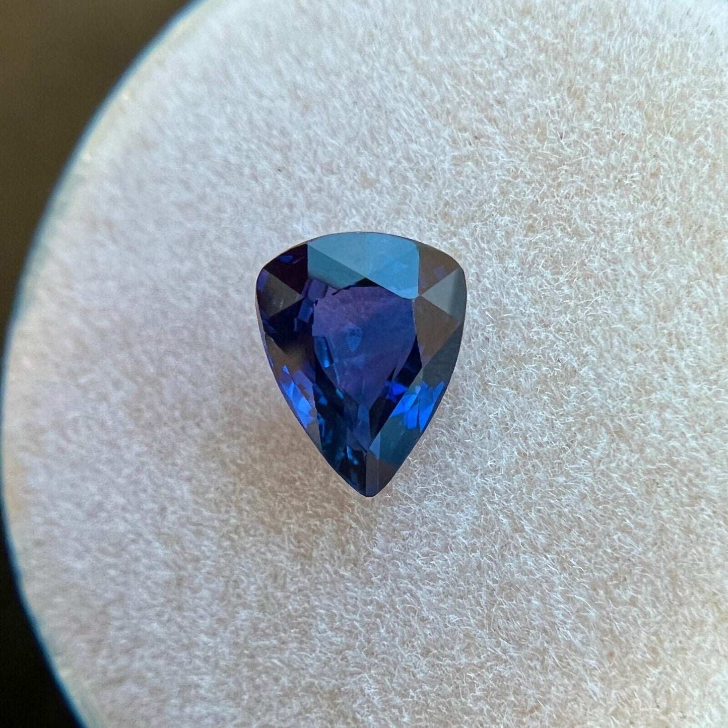 1.04ct Deep Blue GIA CERTIFIED Untreated Sapphire Pear Cut Rare Gem 7.3x5.8mm