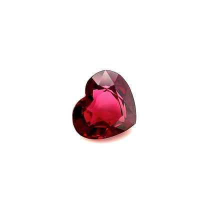 Fine 1.67ct Purplish Pink Rhodolite Garnet Heart Cut Loose Gem 7.5x6.5mm VVS