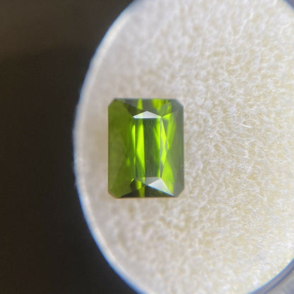 FINE Vivid Green Tourmaline 2.62ct Fancy Scissor Emerald Octagon Cut 8.4x6.5mm