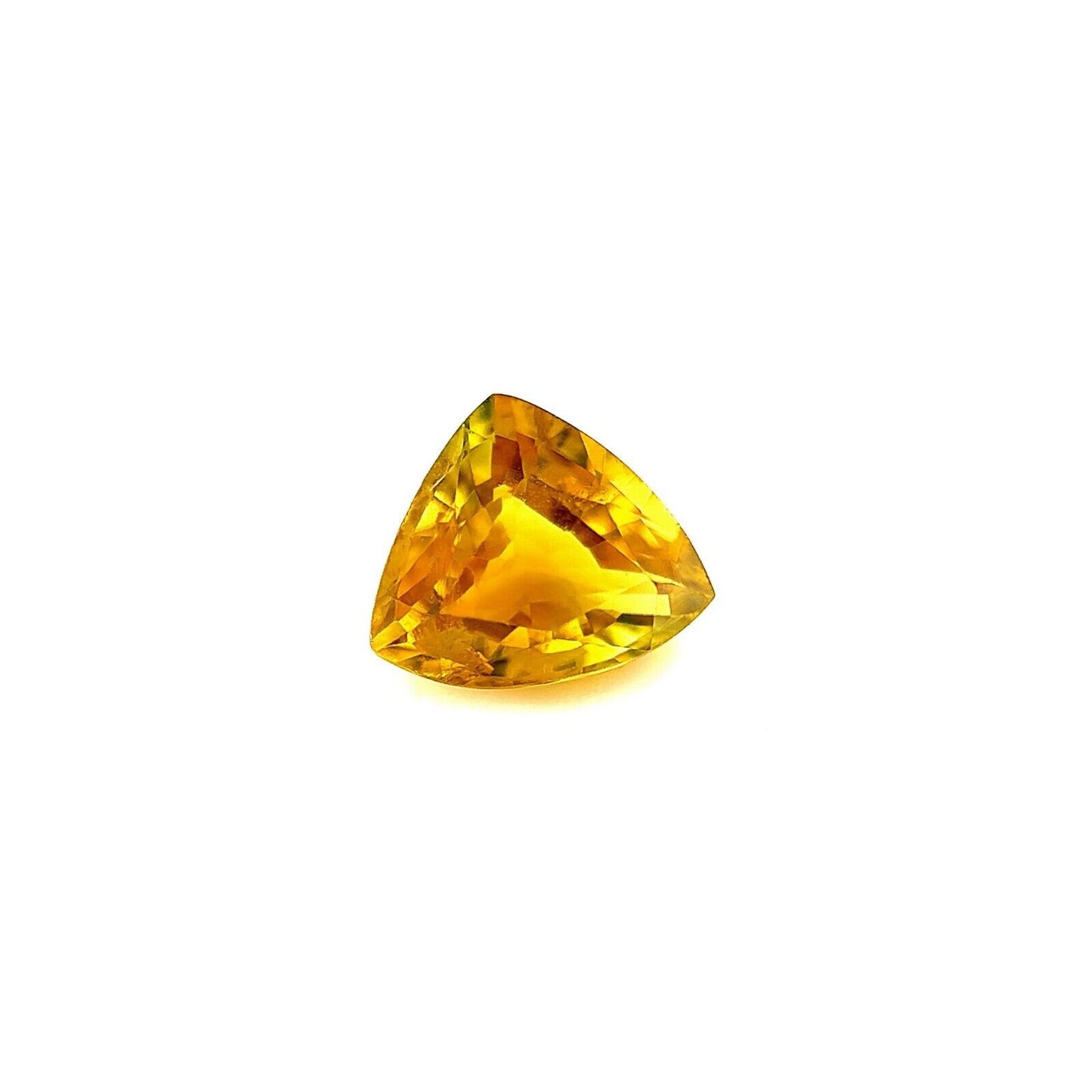 1.29ct NATURAL Yellow GROSSULAR Garnet Triangle Trillion Cut 6.7x5.7mm Gemstone