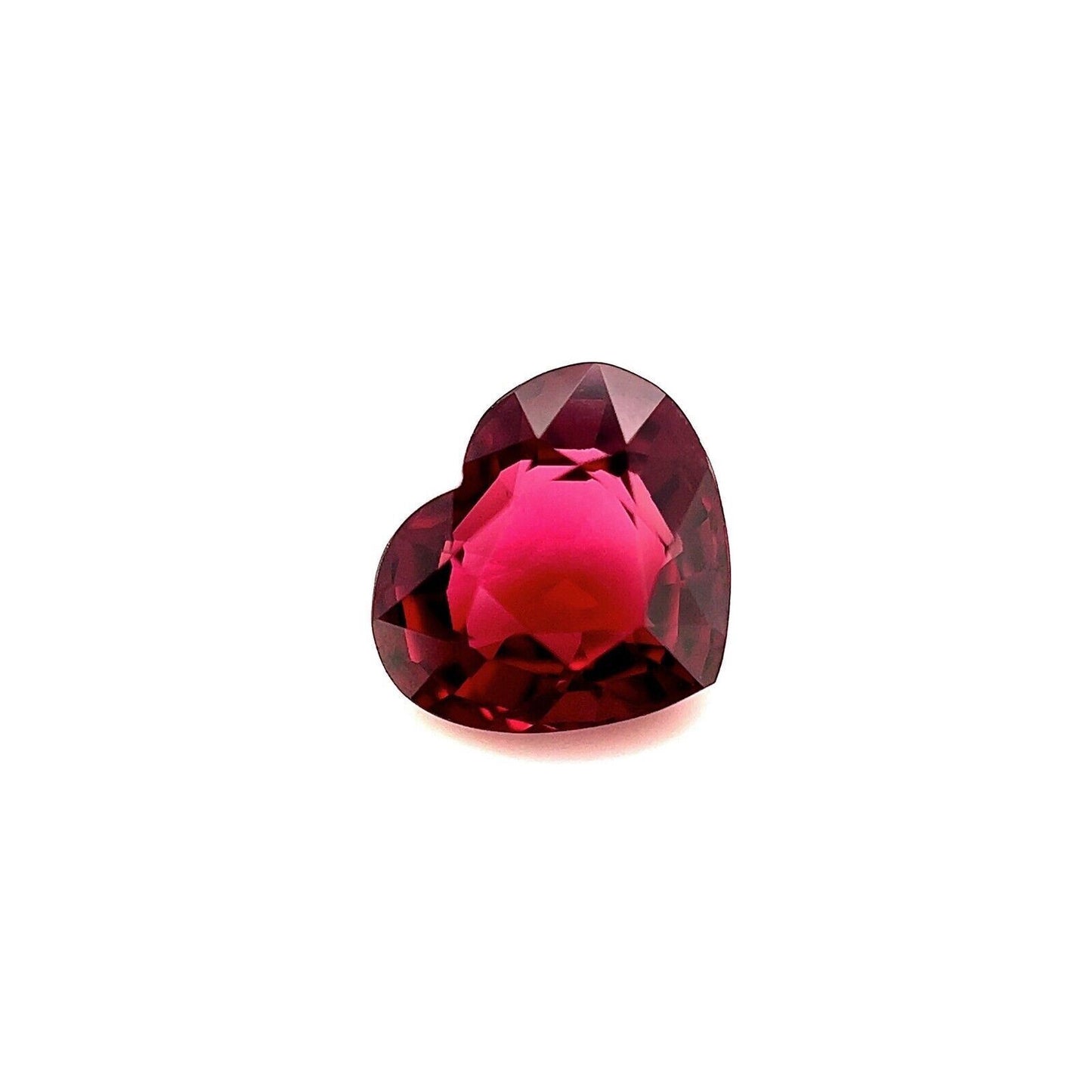 Fine 1.67ct Purplish Pink Rhodolite Garnet Heart Cut Loose Gem 7.5x6.5mm VVS