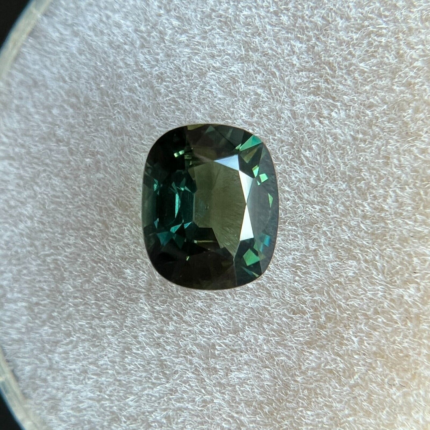 GRA Certified 1.14ct FINE Yellow Green Sapphire Cushion UNTREATED Gem 6.8x5.8mm