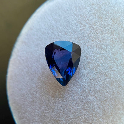 1.04ct Deep Blue GIA CERTIFIED Untreated Sapphire Pear Cut Rare Gem 7.3x5.8mm