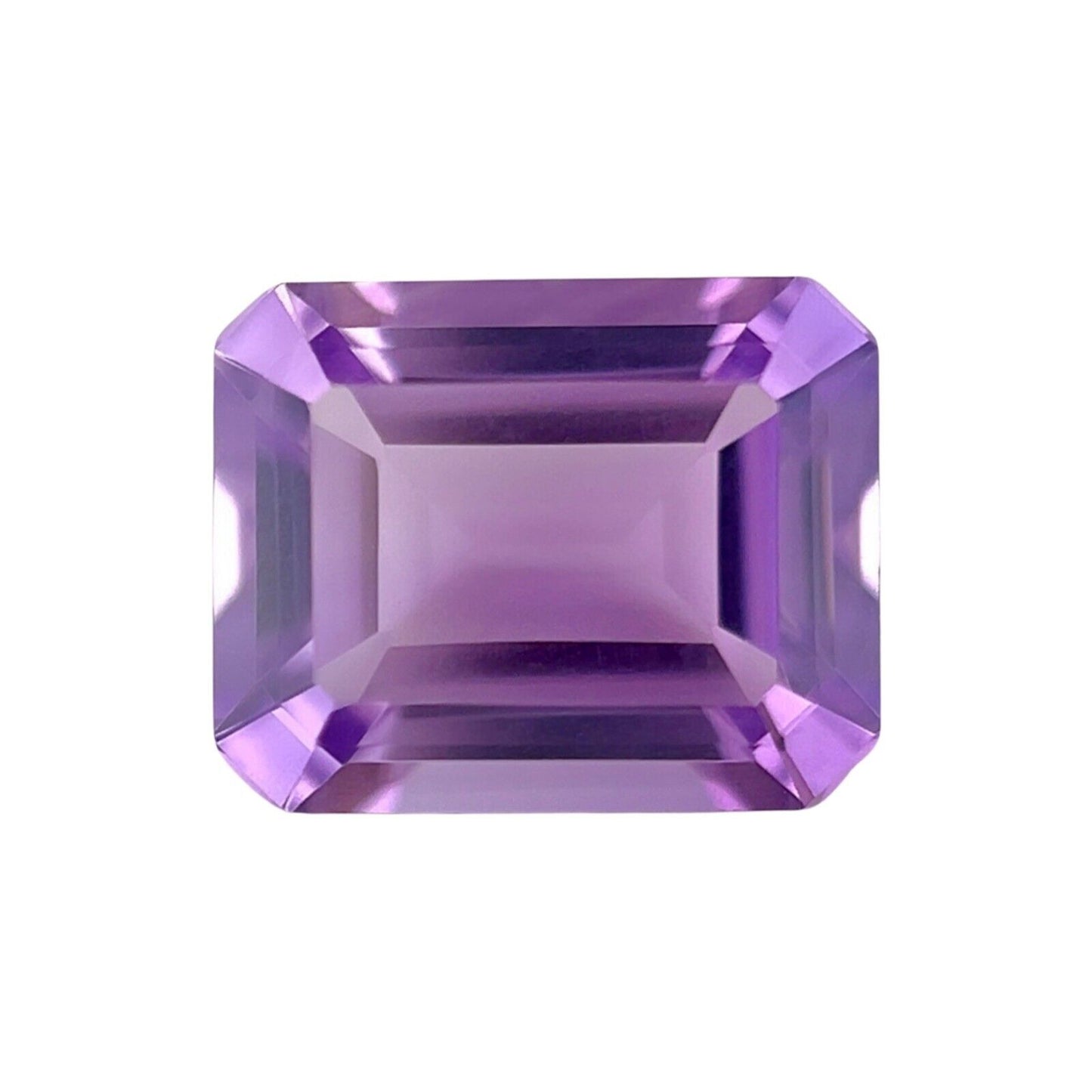 NATURAL Amethyst Emerald Octagonal Cut 11x9mm Vivid Purple Calibrated 4 Carat