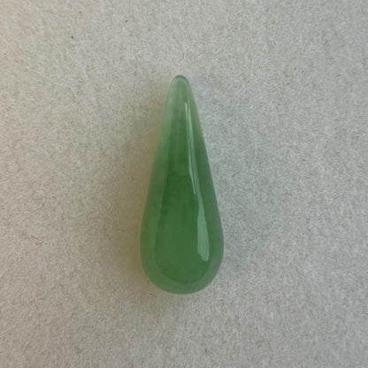 4.38ct Green Jadeite Jade IGI CERTIFIED NATURAL ‘A’ Grade Pear Cabochon Gem