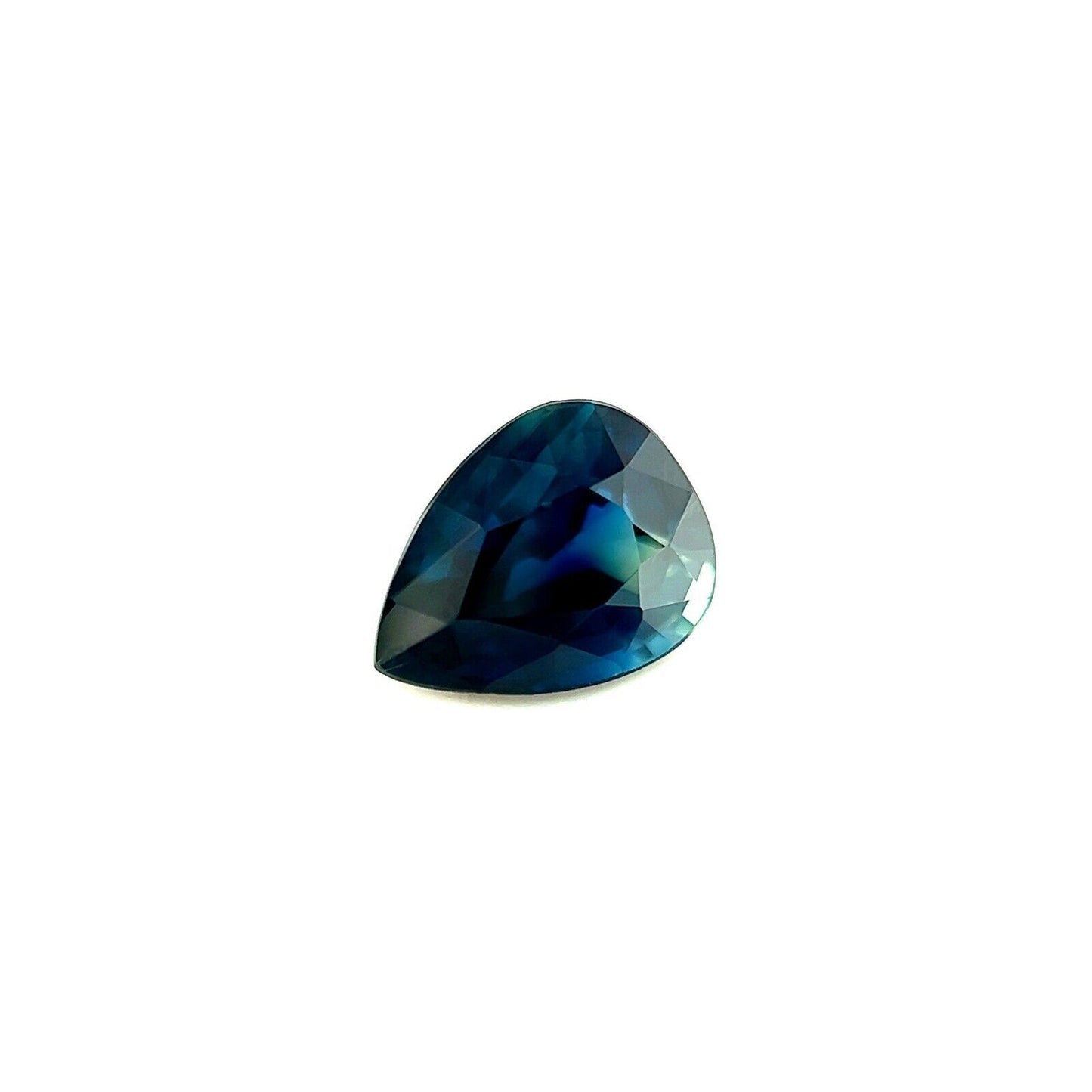 1.03ct Deep Blue Sapphire Pear Teardrop Cut Loose Gemstone 6.7x5.2mm VVS