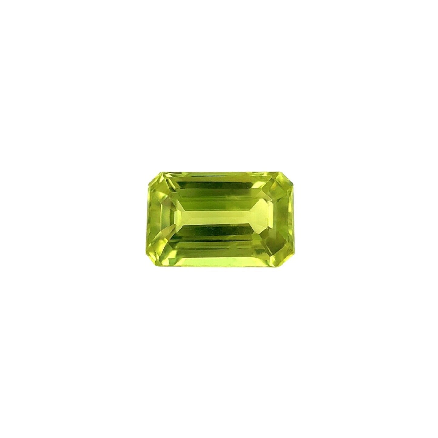 FINE 0.80ct Green Yellow NATURAL Australian Sapphire Emerald Cut 6.2x4mm Gem