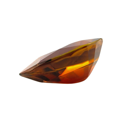 NATURAL 5.51ct Deep Orange Tourmaline Pear Teardrop Cut Loose Gem 15x10.5mm