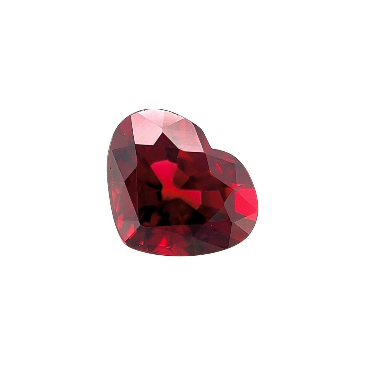 FINE 1.91ct Vivid Red Purple Rhodolite NATURAL Garnet Heart Cut 8x6.4mm Gem VS