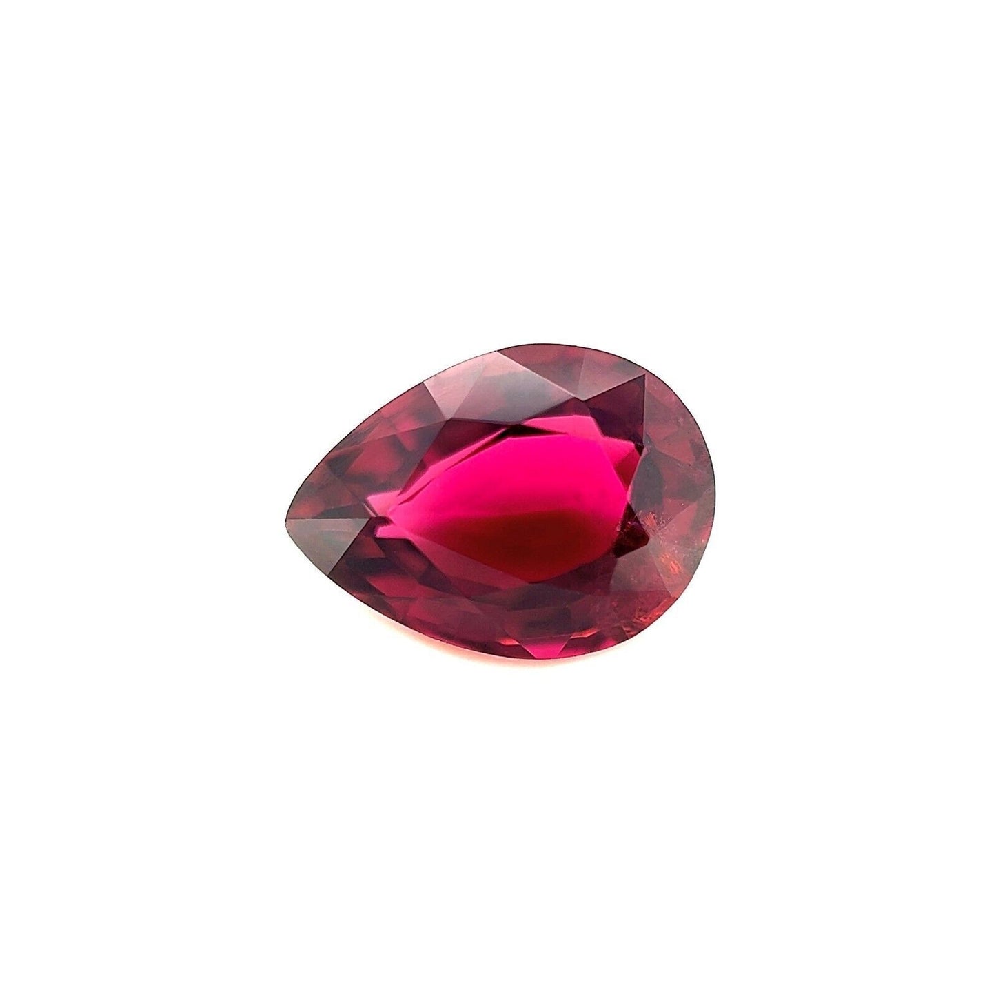 1.84ct Deep Purple Pink Rubellite Tourmaline Pear Cut RARE Gem 9.3x6.8mm VS