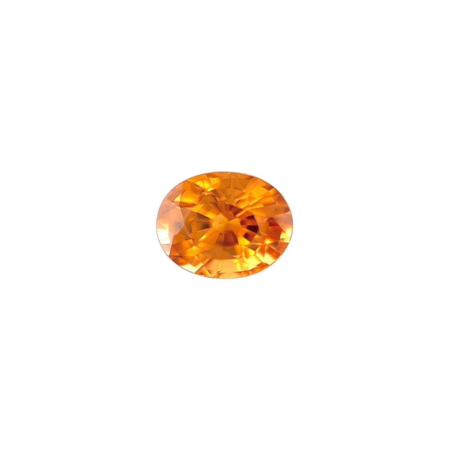 NATURAL Zircon 1.37ct Vivid Yellow Orange Oval Brilliant Cut Unheated 6.7x5.3mm