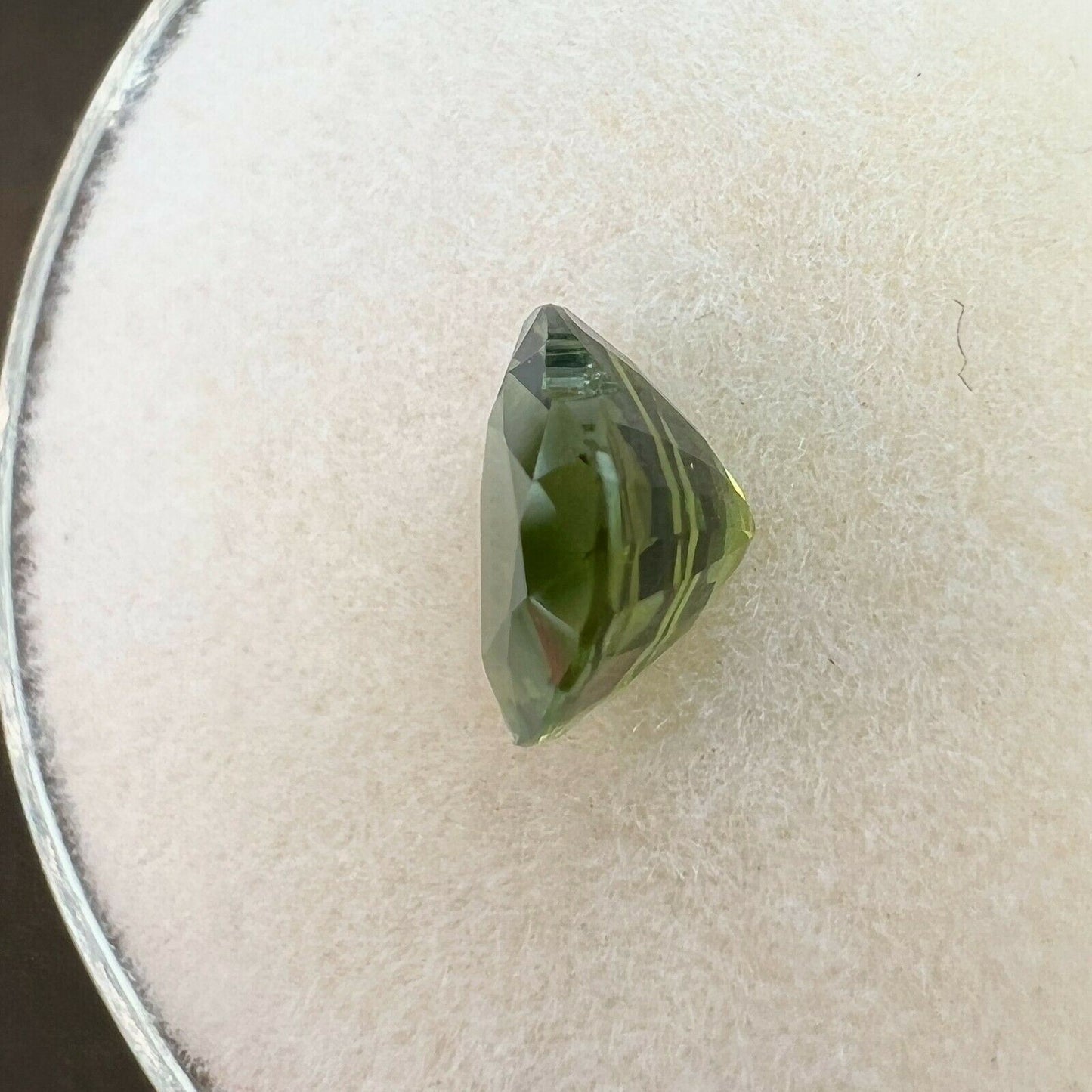 FINE Deep Green Colour Sapphire 1.26ct Heart Cut Rare Loose Gemstone 6.7x6.6mm