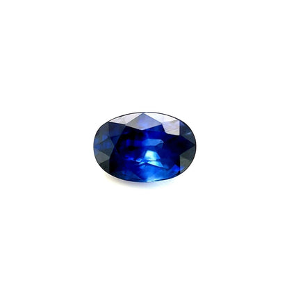 UNIQUE 1.11ct NATURAL Ceylon Blue Bi Colour Sapphire Oval Cut Gem 6.5x4.5mm