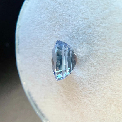 1.25ct Ceylon Light Purple Lilac Blue Sapphire Oval Cut Blue RARE 6.4x5.3mm VS