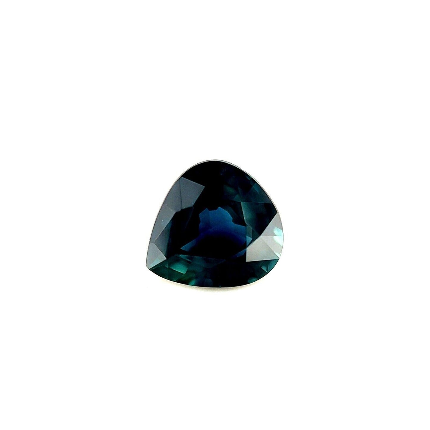 FINE Australian Deep Teal Blue Sapphire 0.96ct Pear Teardrop Cut RARE 6x5.7mm