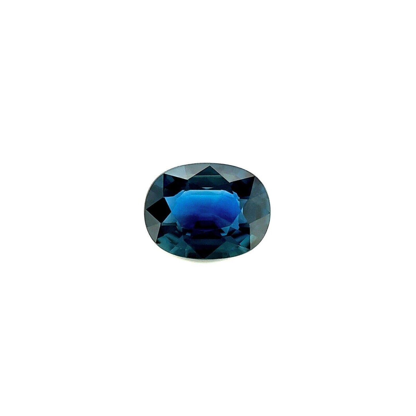 0.74ct Deep Blue Sapphire Oval Cut RARE 6.3x4.8mm Loose Gemstone VVS