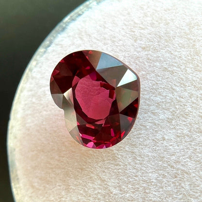 Fine 3.13ct Purplish Pink Rhodolite Garnet Heart Cut Loose Gemstone 9x8mm VVS