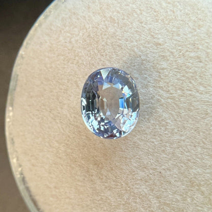 1.25ct Ceylon Light Purple Lilac Blue Sapphire Oval Cut Blue RARE 6.4x5.3mm VS