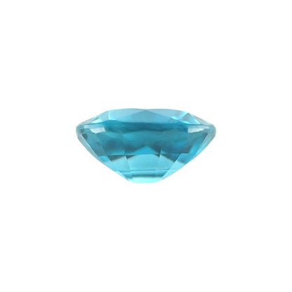 NATURAL 2.03ct Vivid NEON Blue Zircon Cushion Cut Loose Gemstone 7.5x6.3mm VS