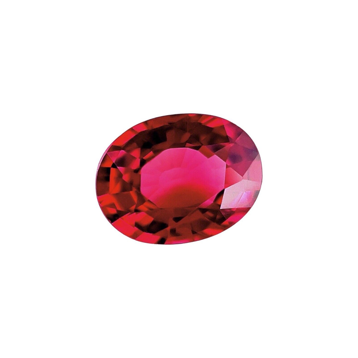 1.37ct Vivid Purple Red NATURAL Rhodolite Garnet Oval Cut Loose Gem 7.7x6mm Vvs