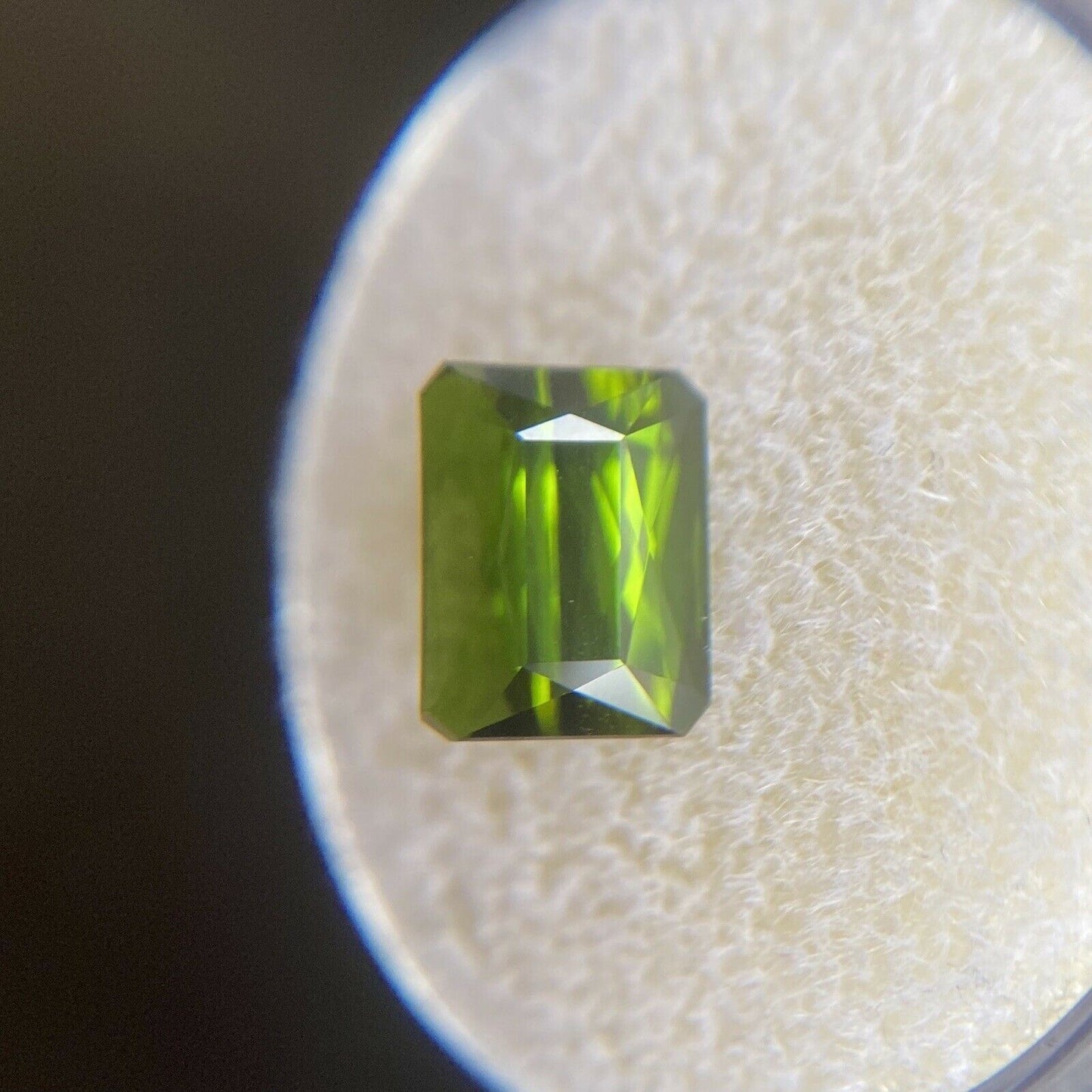 FINE Vivid Green Tourmaline 2.62ct Fancy Scissor Emerald Octagon Cut 8.4x6.5mm