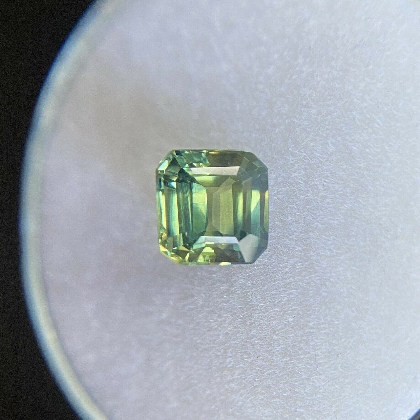 GIA CERTIFIED 1.31ct Parti Colour Sapphire Blue Yellow UNTREATED Emerald Cut Gem