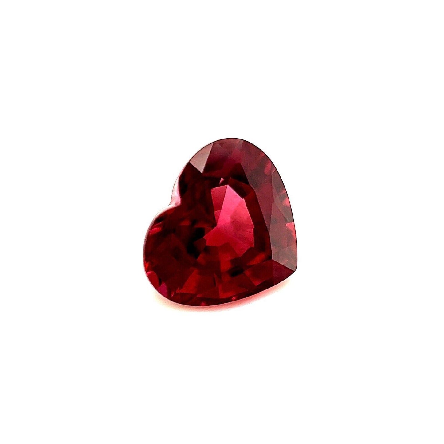 Fine 1.90ct  Purplish Pink Rhodolite Garnet Heart Cut Loose Gemstone 7.8x6.7mm